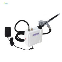 HS08AC-SK Airbrush  Nails Barber Cake Decorating Airbrush Hair  Body Paint Air Brush Compressor