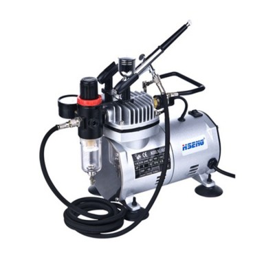 Piston Type Oil Free Machine Tattoo Air-Compressors Airbrush Set with Compressor